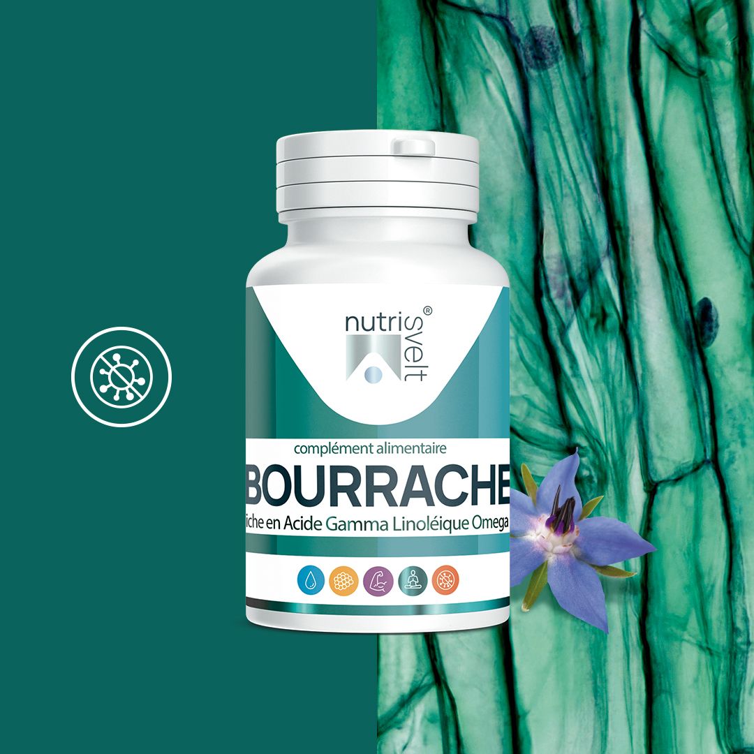 HUILE DE BOURRACHE Riche en OMEGA 6 TONICITE CUTANEE
