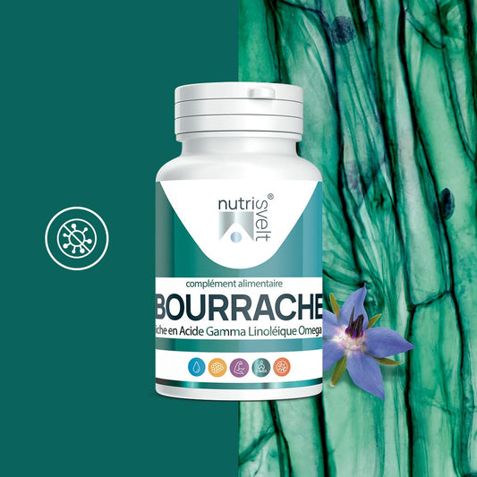 HUILE DE BOURRACHE Riche en OMEGA 6 TONICITE CUTANEE