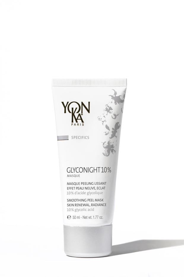 GLYCONIGHT 10% Masque peeling, lissant . Effet peau neuve, éclat.